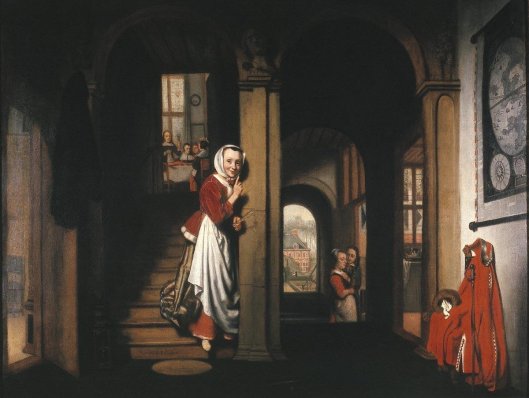Nicolaes Maes: A hallgatódzó (1657)